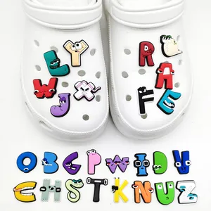 26PCS Alphabet Croc Charms Shoe Decoration Charms For Clog Sandals, Shoe... - Naike Gifts Jinjiang