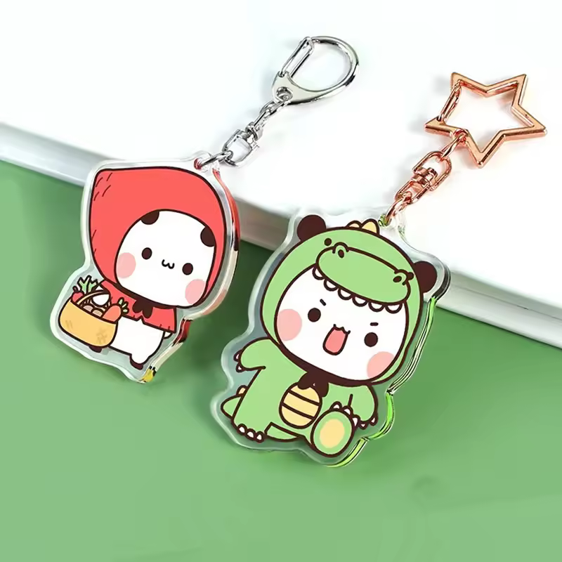 Acrylic Keychain Laser Cut Plastic Diy Customised Clear Printed Anime Gl... - Naike Gifts Jinjiang