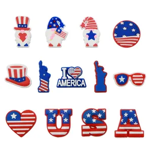 American Flag Shoe Charms For Crocs, Cute Shoe Accessories Pins For Croc... - Naike Gifts Jinjiang