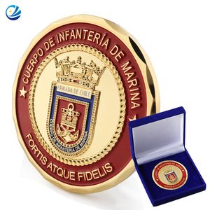 Metal Crafts 3D Logo Soft Enamel Challenge Coin Us Chile Germany Morale... - Naike Gifts Jinjiang