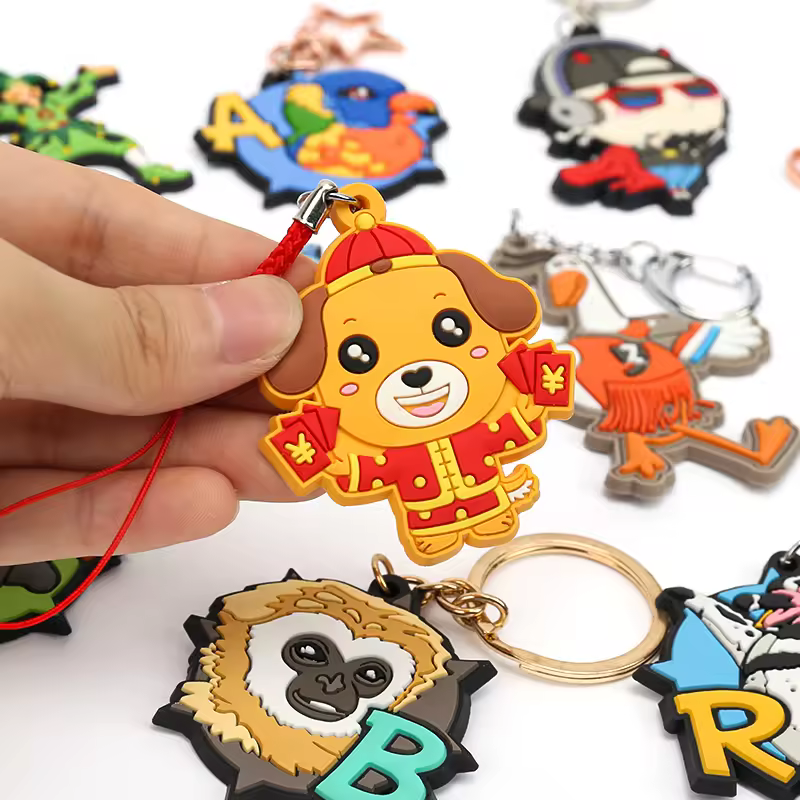 3D Soft PVC /rubber/silicone Keychains With UV Printing Eco-friendly Sta... - Naike Gifts Jinjiang