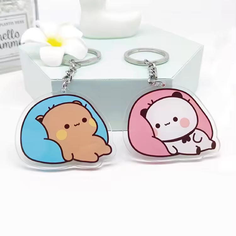 Acrylic Keychain Transparentkey Chain Rings For Anime Advertising Name D... - Naike Gifts Jinjiang