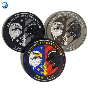 French Morale Patches Soft PVC Badge High Quality Plastic Patch PVC Rubb... - Naike Gifts Jinjiang