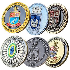 Brazil Peru Zinc Alloy 3D Logo Metal Crafts Gift Commemorative Souvenir... - Naike Gifts Jinjiang