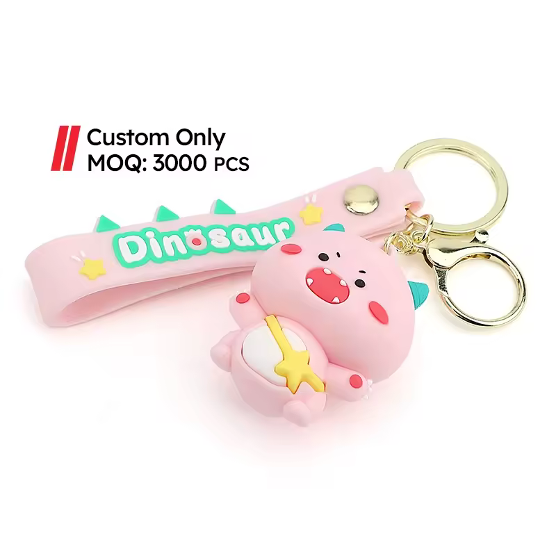 Cute Cartoon 3D Figure Rubber Keychain Soft Pvc Keyring Anime Character... - Naike Gifts Jinjiang