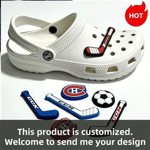 Soft PVC Ice Hockey Croc Charms Team Logo Shoe Decorations - Naike Gifts Jinjiang